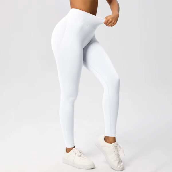 Athena Leggings Vita Alta Bianco vista prodotto